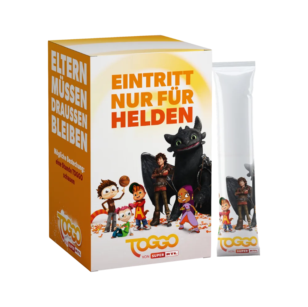 Referenz: Sticks in Faltschachtel abgefüllt
