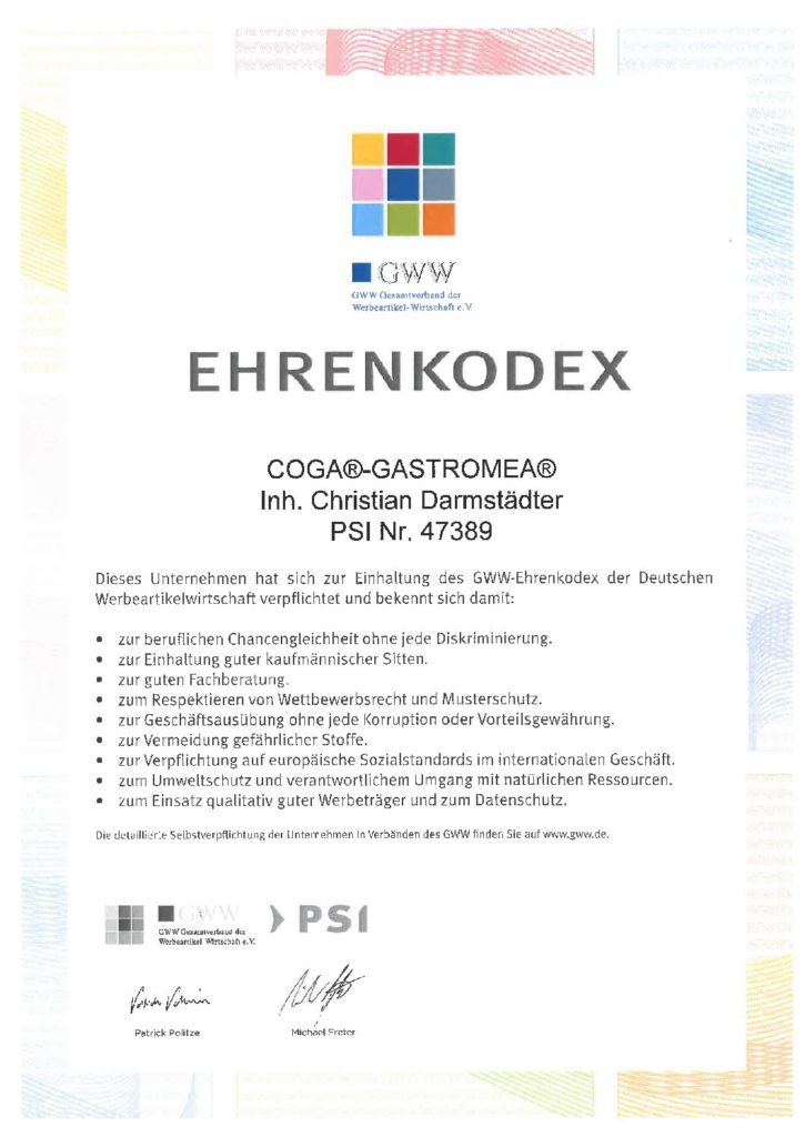 Ehrenkodex-Coga-Gastromea-Lohnabfuellung-Lohnverpackung